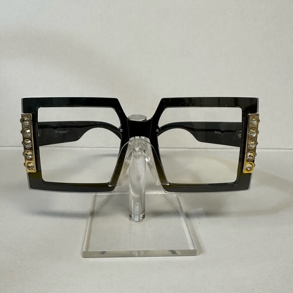 LARGE FASHION FRAMES WITH CLEAR STONES - Picture 7 of 8